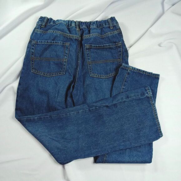 ⭐ The Children's Place Boys Bootcut Jeans Adjustable Waist Cotton Denim sz: 14 - Picture 4 of 7